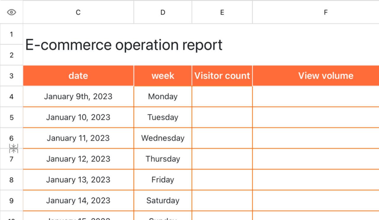 E-commerce operation report 1